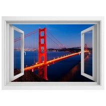 Ventana 3d puente golden gate
